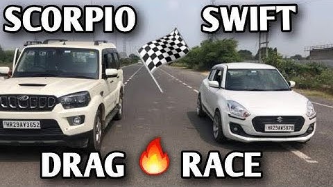 DRAG RACE:: Scorpio🔥VS Swift🏁 Khatarnak takkar😱