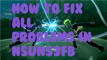 how to Fix all problems with NSUNS3F!!!!!!!