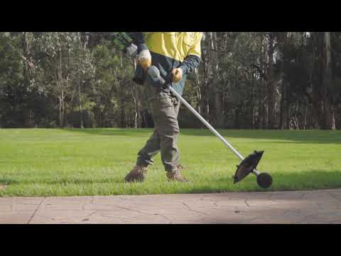 How to get a straight edge? John from Jim's Mowing shows you how - www.jimsmowing.com.au - 131 546