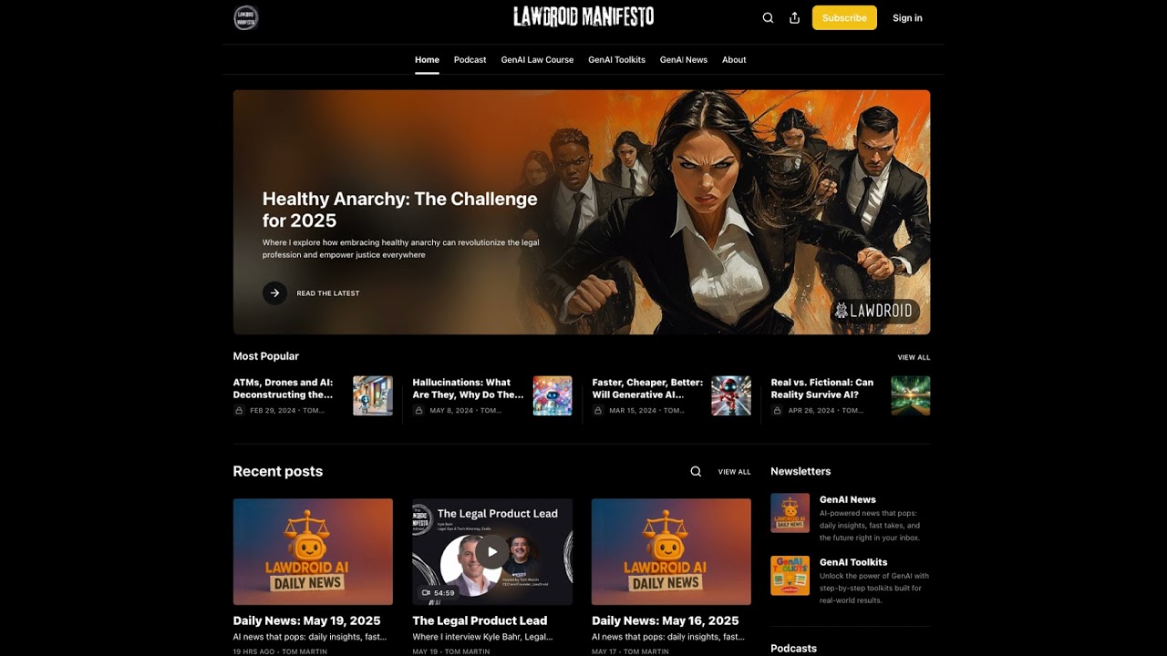 Quick Tour of 🆕 LawDroid Manifesto