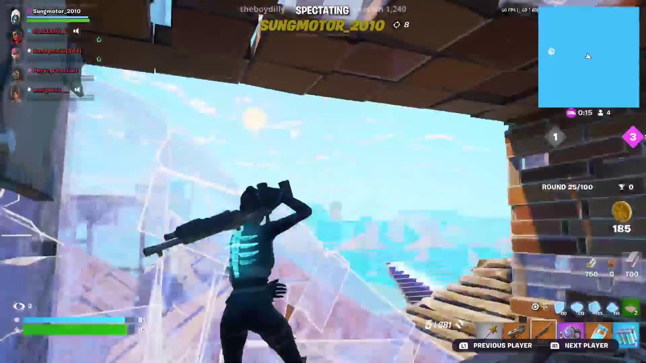 Playing fortnite ranked reload trying to get unreal.