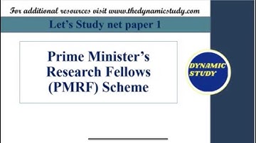 Prime Minister’s Research Fellows Scheme (PMRF)