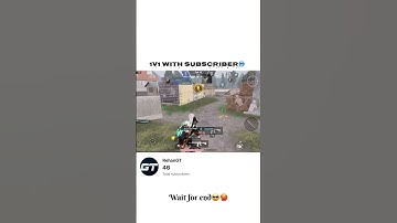 1v1 With My Subscriber 🔫– He Was ALMOST SHOCKED 😱🔥 #BGMIShorts"