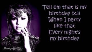 Selena Gomez - Birthday [Lyrics]