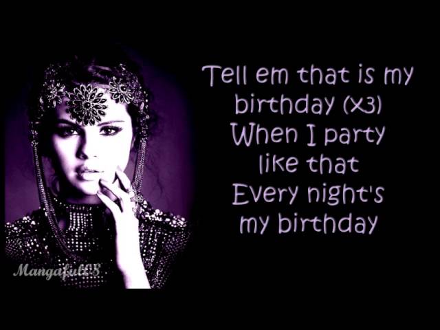 Selena Gomez - Birthday [Lyrics] class=