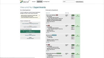 BCCVL How-to: Introduction to experiment types