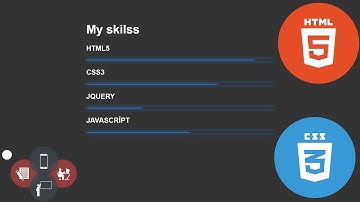 SKILLS BAR - HTML5 CSS3