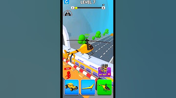 Shape Shift 🚁🚘🛥️ Level 7 | Racing Games | fun | #viral #trending #shapeshifting #shorts