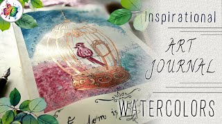 Art Journal Inspiration #5 | Creative Watercolor Art Journal Ideas