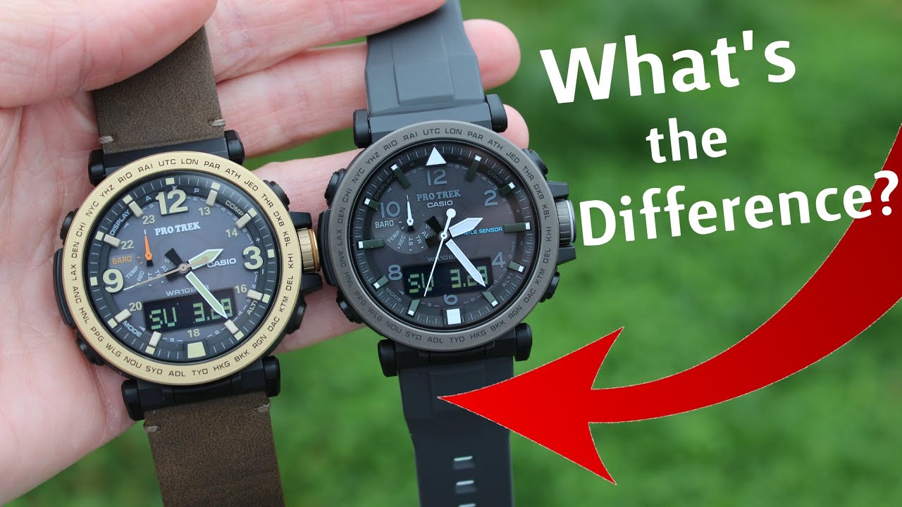 Casio Trek PRG-600 VS *Watch Comparison* | What's Difference? - YouTube