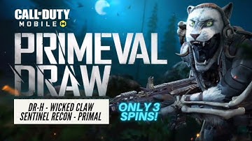 *NEW* PRIMEVAL REDUX DRAW Legendary DR-H - Wicked Claw + Sentinel Recon - Primal Call of Duty Mobile
