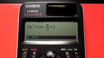 Uso de la tecla CALC y funcion SOLVE en la Calculadora Casio Fx-991 EX