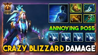 ULTRA ANNOYING HARD SUPPORT Crystal Maiden With High Damage Blizzard 7.35d DotA 2