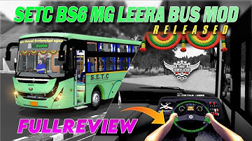 New SETC BS6 MG LEERA Tn Bus Mod Fullreview Release Bussid#rsgamingupdates#bussid#gaming #busmod#mod