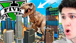 ENCONTRÉ un DINOSAURIO en GTA 5! (Mods)