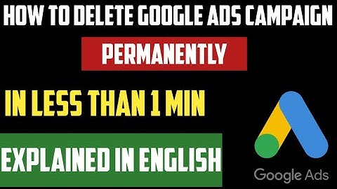 How To Delete Google Ads Campaign | Google ads 2025 | Google Ads Tutorial 2025