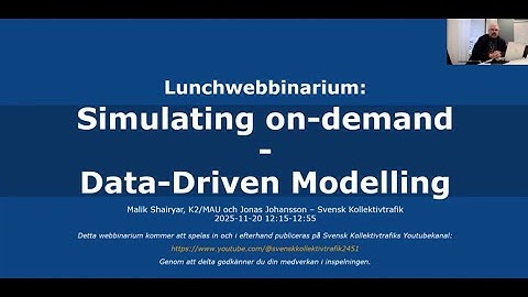 Webbinarium: Simulating on demand   Data Driven Modelling