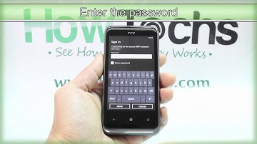 How to Set Up Wi-Fi on HTC 7 Pro