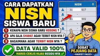 HOW TO GET A NEW STUDENT NISN IN DAPODIK | THERE ARE REQUIREMENTS