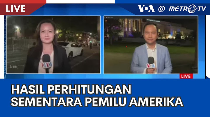 Laporan VOA untuk Metro TV: Hasil Perhitungan Sementara Pemilu Amerika 2024