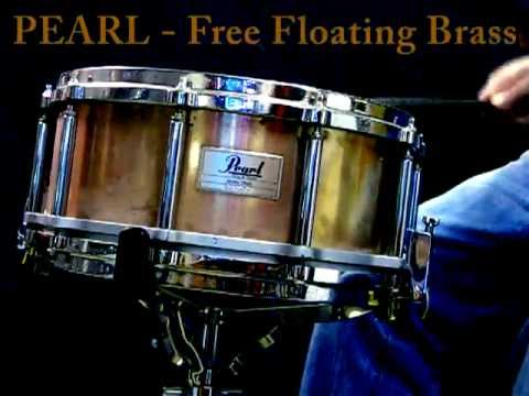 Pearl Free Floating brass snare 14x6.5 