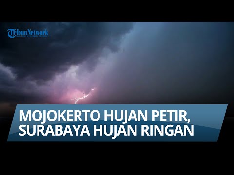 INFO CUACA Rabu 29 Maret 2023: Mojokerto Dilanda Hujan Petir, Surabaya Hujan Ringan