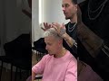 Icy Blonde Fade Transformation | Clean Men's Cut by @dpembarber #EliteClassZurich #ZurichBarber