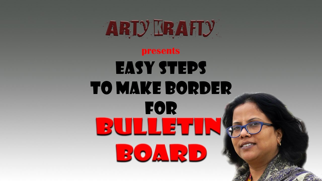 Episode 5 EASY steps to make BORDERS for Bulletin boards in school in