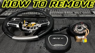 Airbag Removal & Clock Spring Replacement & Steering wheel Removal |  Dodge Charger Challenger JEEP