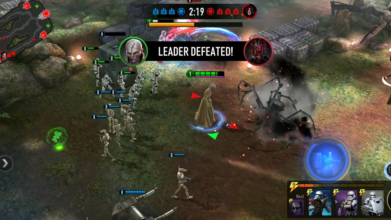 Star Wars Force Arena 2v2 match (Supreme Leader Snoke) part 1