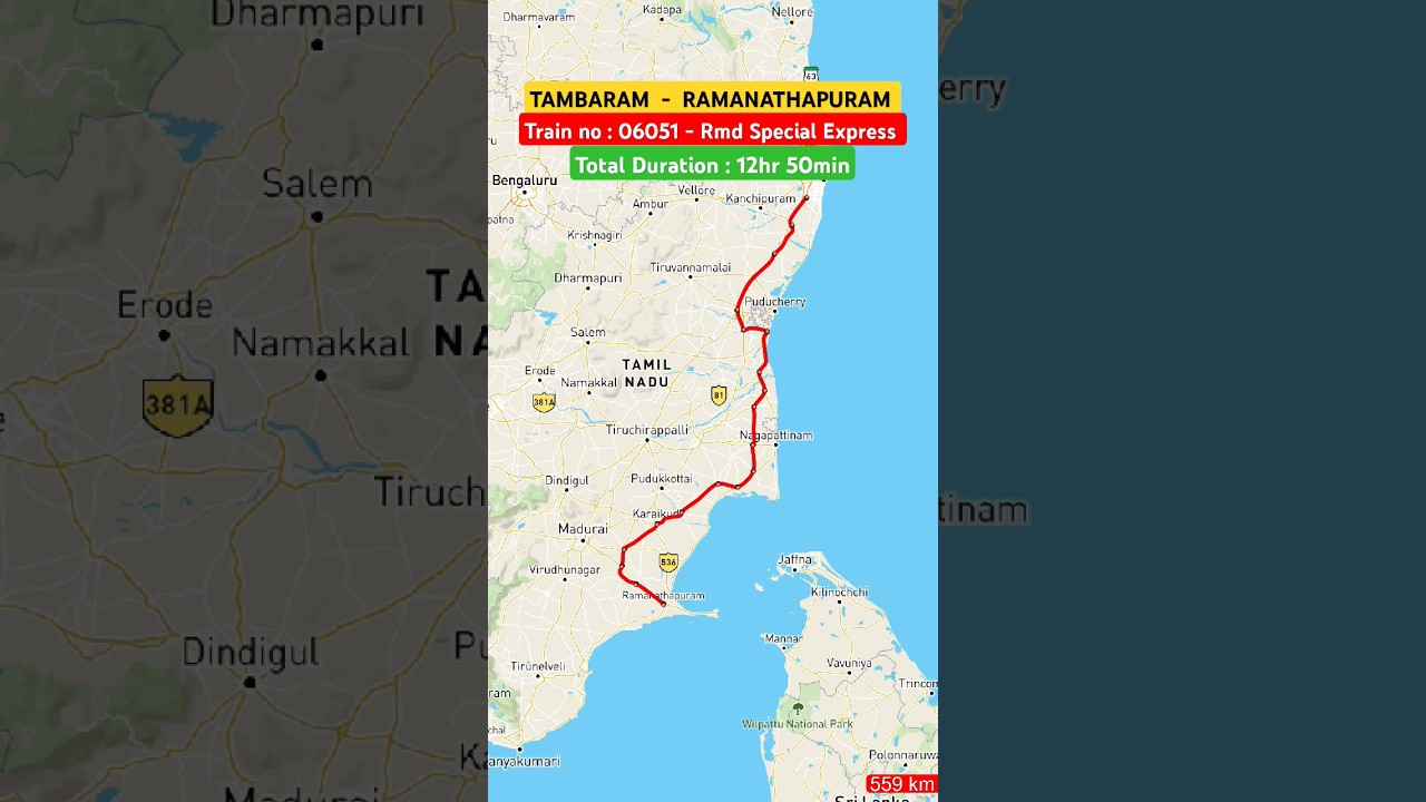 Epic Train Journey l Tambaram To Ramanathapuram Special Express