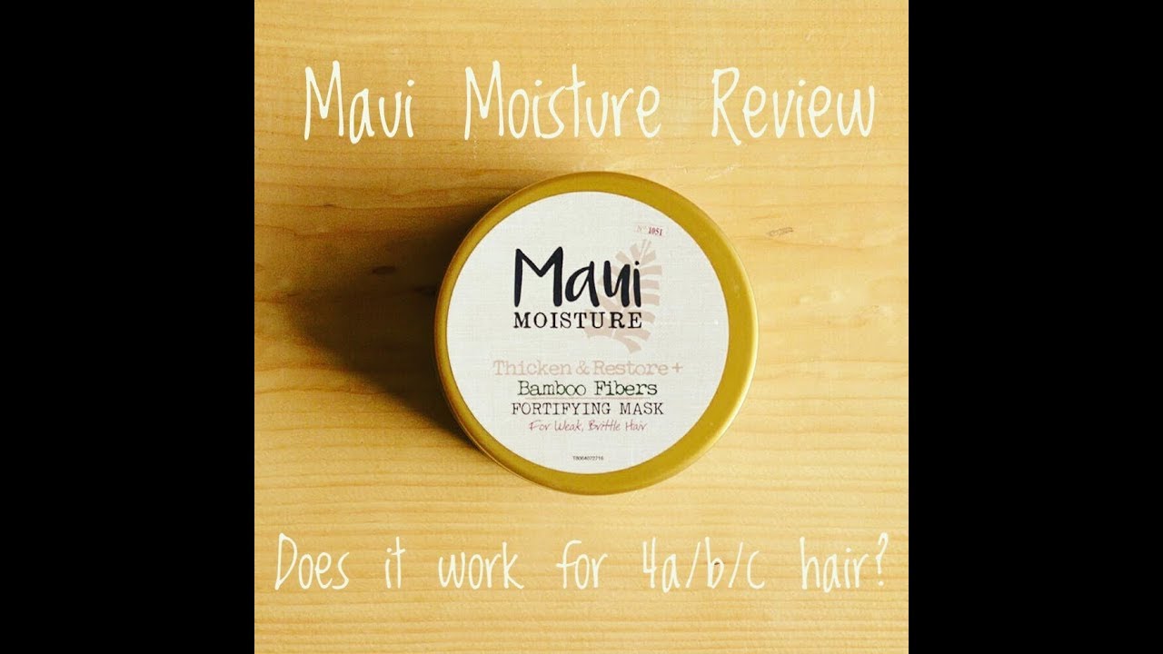 How Does It Work for 4a/b/c Hair? Maui Moisture Bamboo Fibers