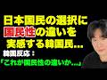 日本との格差を思い知らされた韓国国民… 「反応和訳」