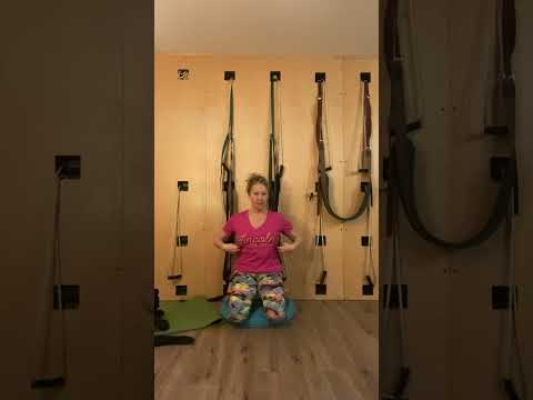 Lincoln Yoga Center bellows breath (Bhastrika) with Sheila and Yogi Bear