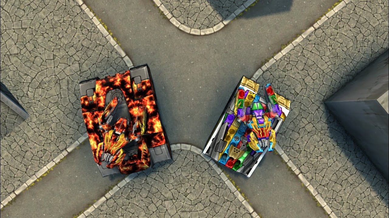 Tanki Online - Juggernaut + Tesla vs Mammoth + Tesla with 50% Protection | Lightshot vs Goges