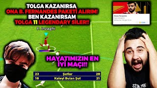 TOLGA İLE HAYATIMIZDA OYNADIĞIMIZ EN İYİ MAÇ! 11 LEGENDARY SİLME VS B. FERNANDES PAKETİ ALMA CEZALI!