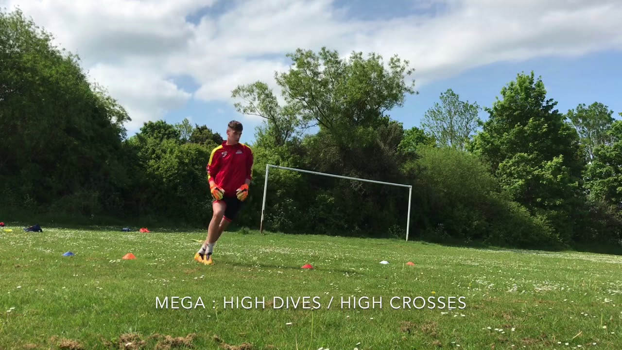 U18s goalkeeping coaching. High and low diving. YouTube