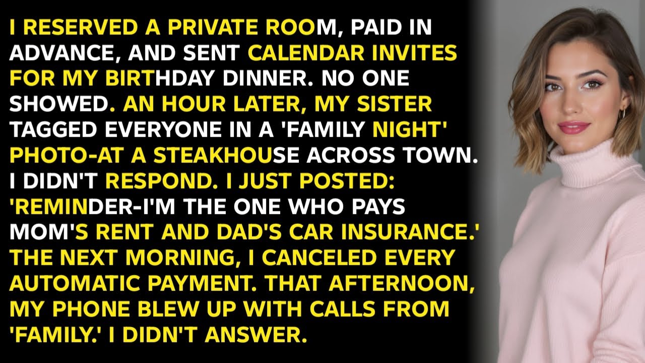 I Reserved A Private Room, Paid In Advance, And Sent Calendar Invites For My Birthday Dinner. No On