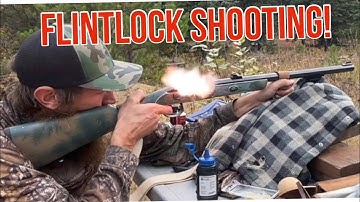 Sighting in my Traditions Deerhunter .50 cal flintlock muzzleloader