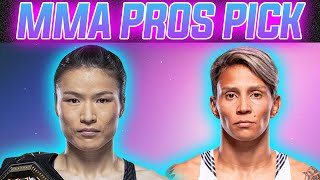 MMA Pros Pick ✅ Weili Zhang vs. Amanda Lemos 👊UFC 292