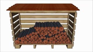 Full article at: http://myoutdoorplans.com/shed/log-shed-plans/ If you want to keep your firewood protected from bad weather, you ...