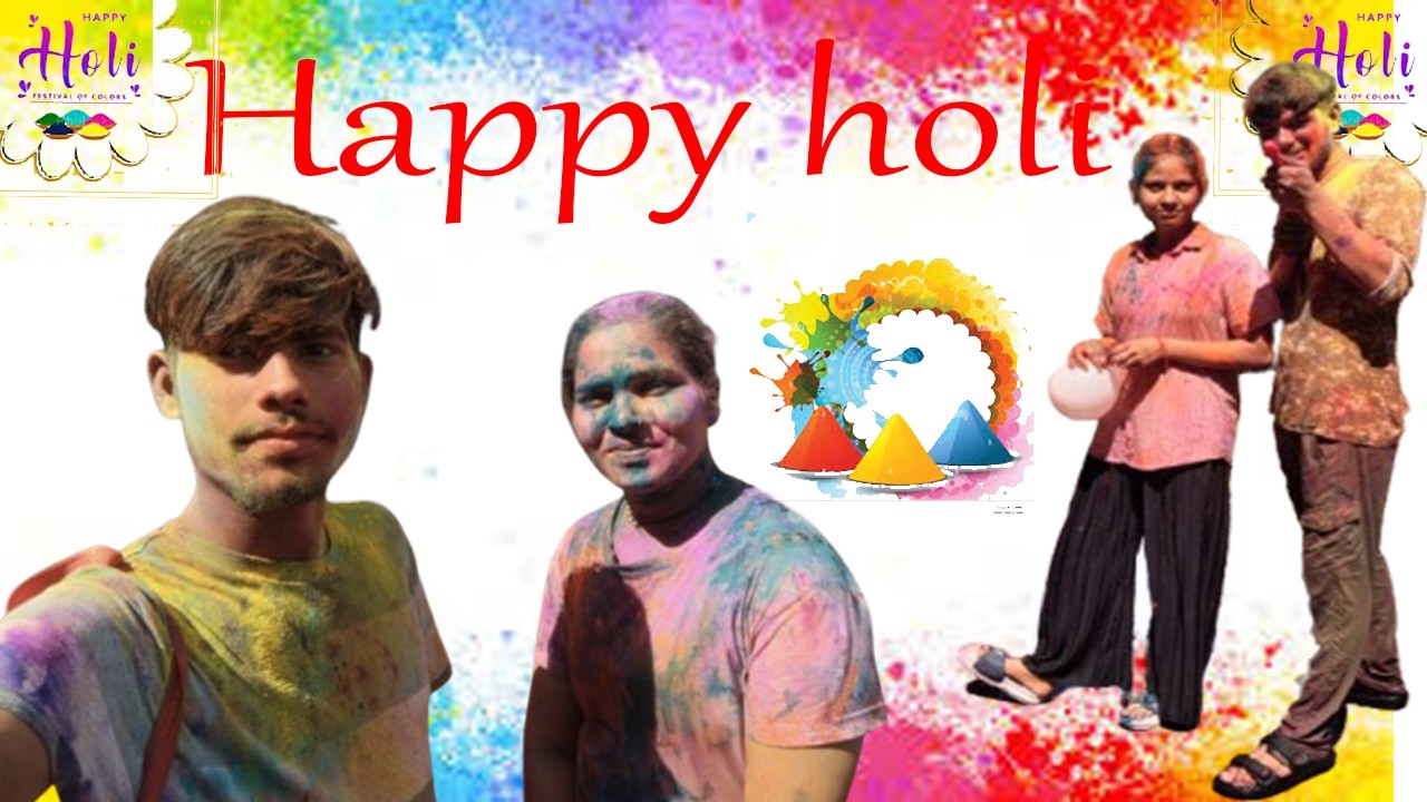 Colorful Holi Celebration with Friends in Society 🌈 | Happy Holi 2026holi