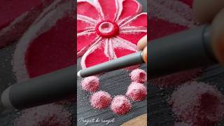 #beautiful and easy rangoli designs with colours #rangoli #kolam #shortvideo