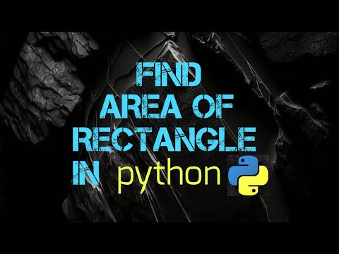 Find Area Of Rectangle In python