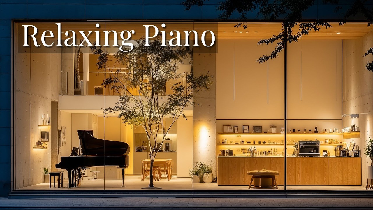 Relaxing Piano | Cozy Piano Cafe Ambience | Study, Work, Sleep