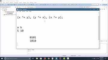 Swap two variables in one line in Java, C/C++, Python