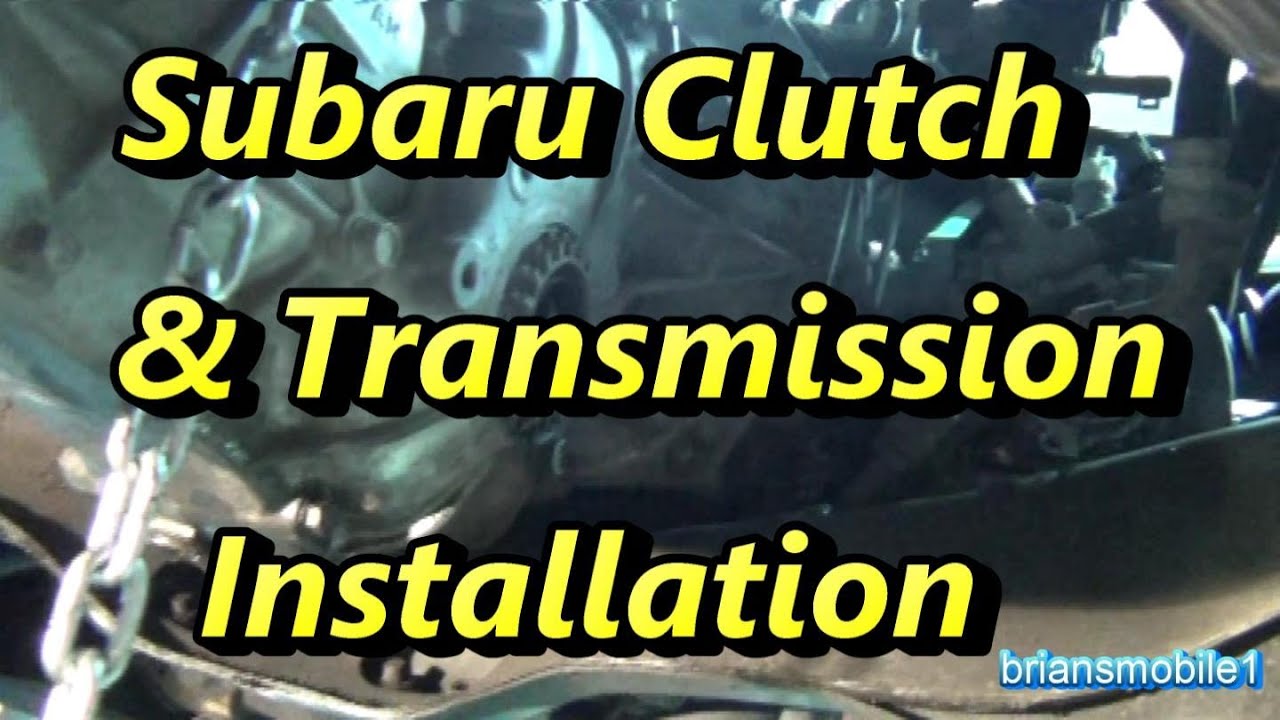 Subaru Clutch and Transmission Install Part 2 of 2 YouTube