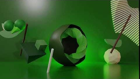Abstract design animations in blender