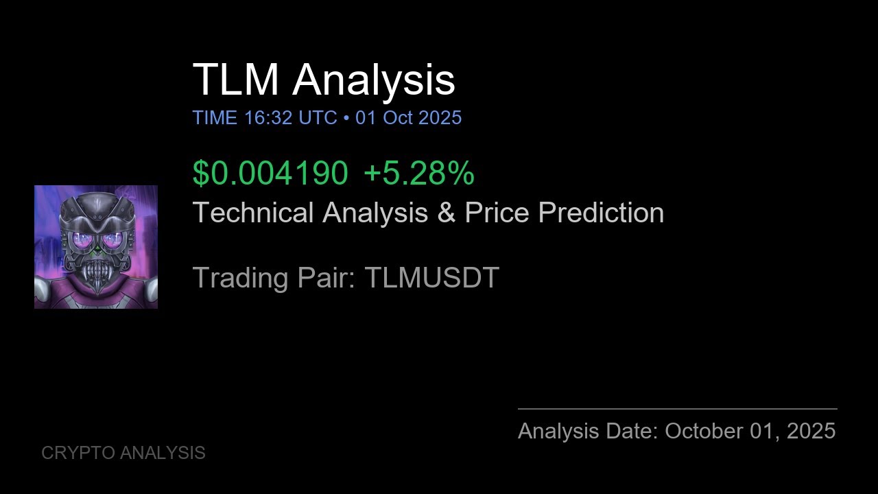 TLM (TLMUSDT) Technical Analysis - Price Prediction & Buy or Sell October 01, 2025