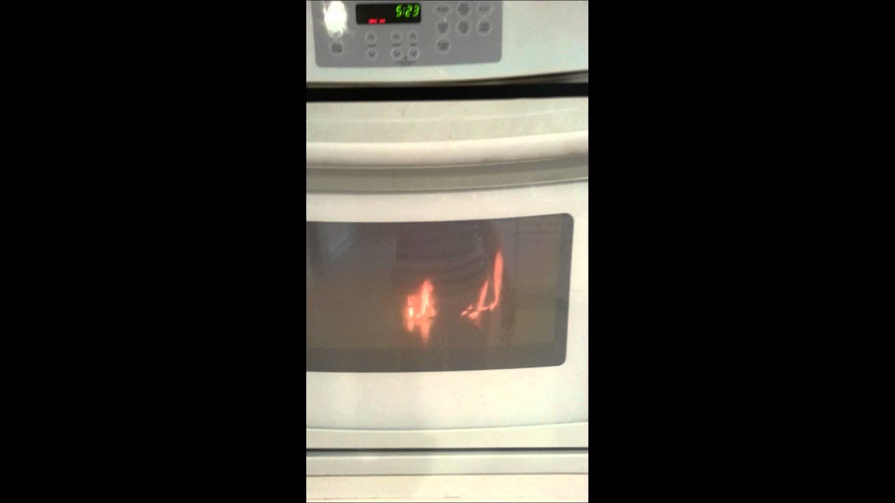 Oven on fire - YouTube